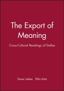 Image for The Export of Meaning