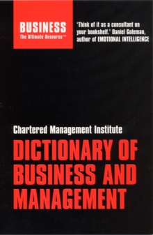 Image for Chartered Management Institute Dictionary of Business and Management