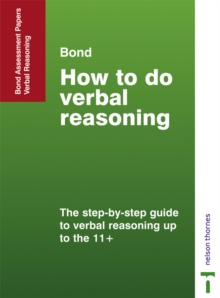 Image for Bond Assessment Papers : How to Do Verbal Reasoning