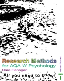 Image for Research methods for AQA 'A' psychology  : all you need to know!