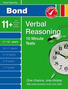 Image for Bond 10 minute tests11+-12+ years,: Verbal reasoning