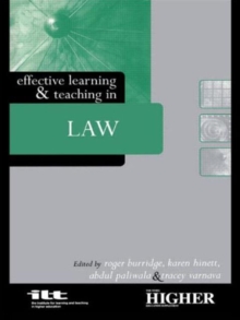 Image for Effective learning & teaching in law