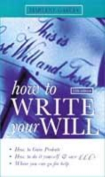 Image for How to write your will