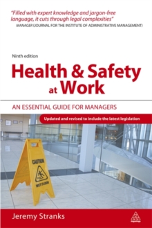 Image for Health & safety at work  : an essential guide for managers