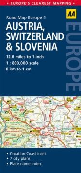 Image for 5. Austria, Switzerland & Slovenia : AA Road Map Europe