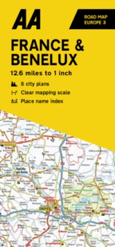 AA Road Map France, Belgium & the Netherlands