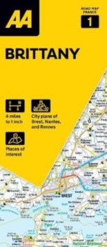 Image for AA Road Map Brittany