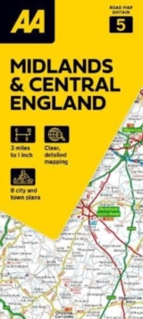 Image for AA Road Map Midlands & Central England