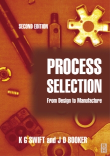 Image for Process selection  : from design to manufacture