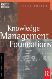 Image for Knowledge Management Foundations