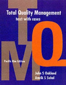 Image for Total Quality Management Text with cases