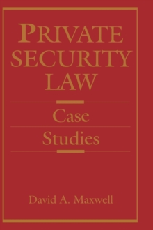 Image for Private Security Law
