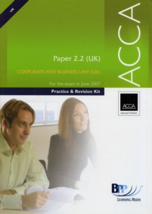 Image for Corporate and business law (English and Scottish)  : for exams in June 2007