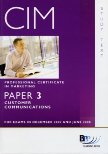 Image for Customer communications  : for exams in December 2007 and June 2008