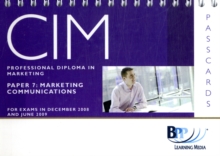 Image for CIM - 7 Marketing Communications : Passcards