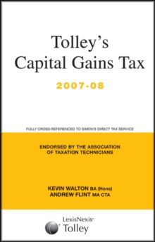 Image for TOLLEYS CAPITAL GAINS TAX 07-08 BUDGET E