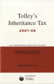 Image for TOLLEYS INHERITANCE TAX 2007-08
