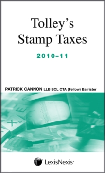 Image for Tolley's Stamp Taxes
