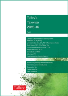 Image for Tolley's Taxwise I 2015-16