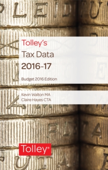 Image for Tolley's Tax Data 2016-17 (Budget edition)