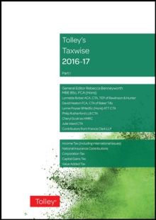 Image for Tolley's Taxwise I 2016-17