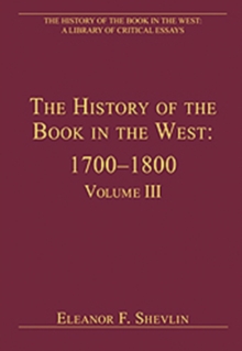 History of the Book in the West: 1700-1800