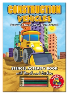 Image for Activity Stencil Books - Construction Vehicles : Colouring & Activity