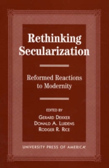 Image for Rethinking Secularization