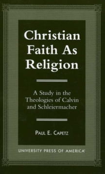Christian Faith as Religion