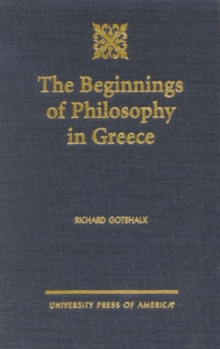Beginnings of Philosophy in Greece
