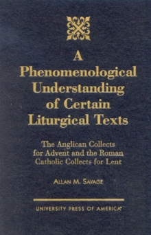 Phenomenological Understanding of Certain Liturgical Texts