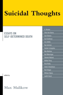 Image for Suicidal Thoughts: Essays on Self-Determined Death