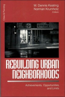 Image for Rebuilding Urban Neighborhoods