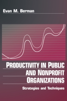 Image for Productivity in Public and Non Profit Organizations