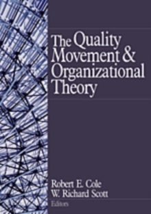 Image for The quality movement and organizational theory
