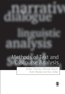 Image for Methods of Text and Discourse Analysis