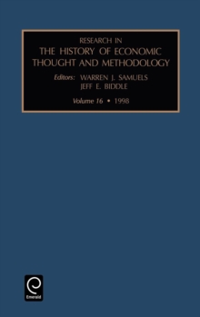 Image for Research in the history of economic thought and methodologyVol. 16