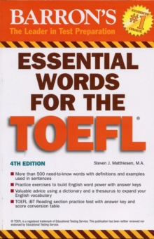 Image for Essential words for the TOEFL  : test of English as foreign language