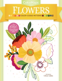 ColorMaps Flowers: Color-Coded Patterns Adult Coloring Book