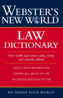 Image for Webster's New World Law Dictionary