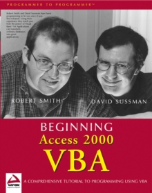 Image for Beginning Access 2000 VBA