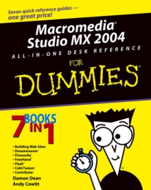 Image for Macromedia Studio MX 2004 All-in-one Desk Reference for Dummies