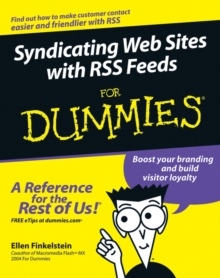 Image for Syndicating web sites with RSS feeds for dummies