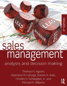 Image for Sales management  : analysis and decision making