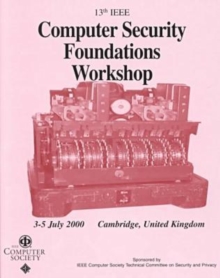 Image for Computer Security Foundations Workshop (CSFW-13 2000)
