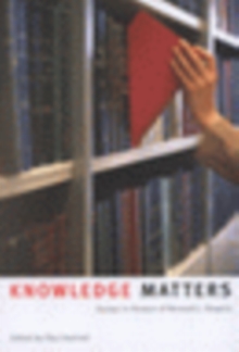 Image for Knowledge matters: essays in honour of Bernard J. Shapiro