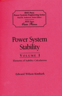 Image for Power System Stability, Volumes I, II, III : 3 Volume Set