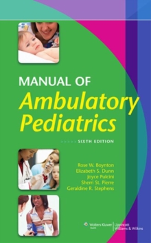 Image for Manual of ambulatory pediatrics