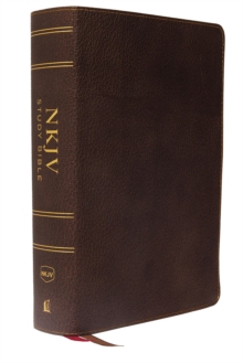 Image for NKJV Study Bible, Premium Calfskin Leather, Brown, Full-Color, Comfort Print