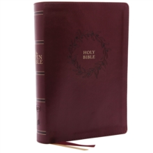 The KJV Open Bible: Complete Reference System, Burgundy Leathersoft, Red Letter, Comfort Print: King James Version